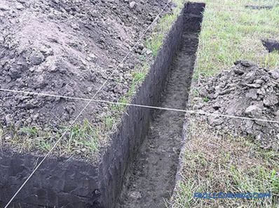 Како копати ров за темељ, водовод