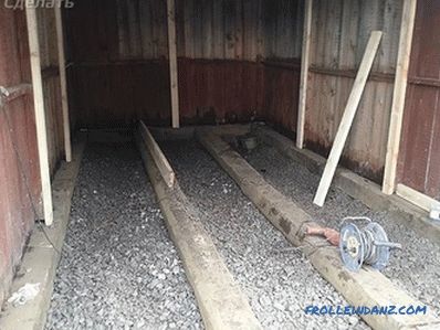 Како направити дрвени под у гаражи властитим рукама