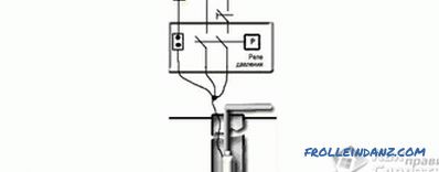 Схема спајања потопне пумпе - Прикључивање акумулатора на пумпу