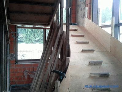 Монолитно степениште ради сами - армирано бетонско степениште (+ фотографије)