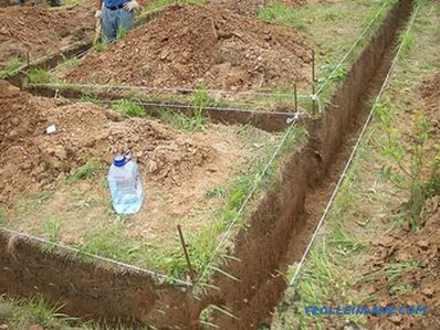 Како копати ров за темељ, водовод