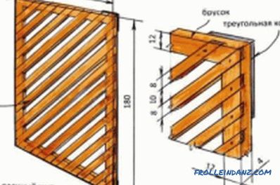 Израда дрвених решетки урадите сами: опције