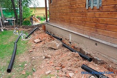 Одводњавање темеља властитим рукама - како заштитити темељ помоћу дренаже
