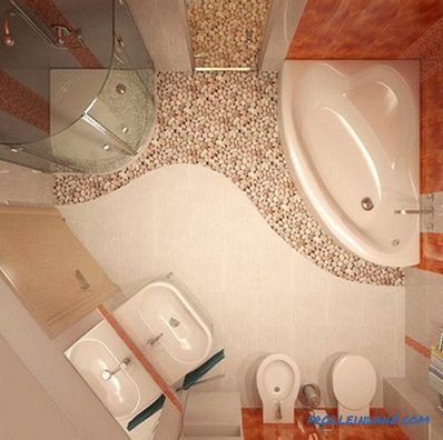 Дизајн купатила - 35 фотографија, идеја
