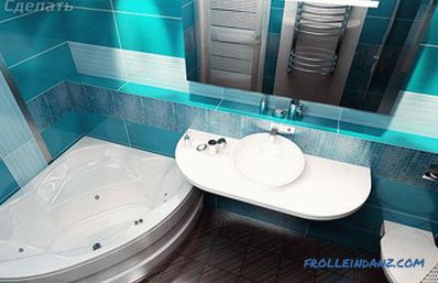 Комбинација купатила и тоалета - како направити реконструкцију (+ фото)