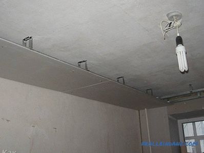 Двослојни плафон са сувим зидом до-ит-иоурселф + фотографија