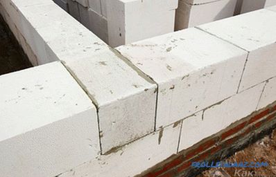 Како положити гасне силикатне блокове - гасни силикатни зид